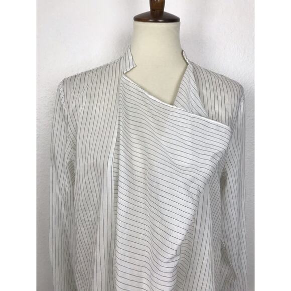 Liviana Conti Top Multicolor Striped Semi Sheer Pullover - Picture 2 of 11